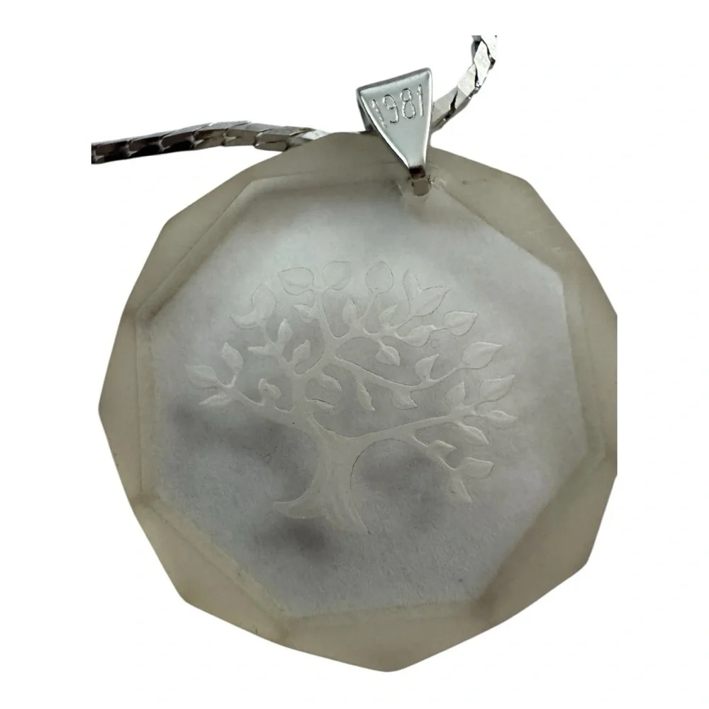 Vintage 1981 Crystal Pendant Tree